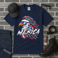 Merica Mullet Eagle Funny 4th Of July Tall T-Shirt