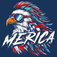 Merica Mullet Eagle Funny 4th Of July Bucket Hat
