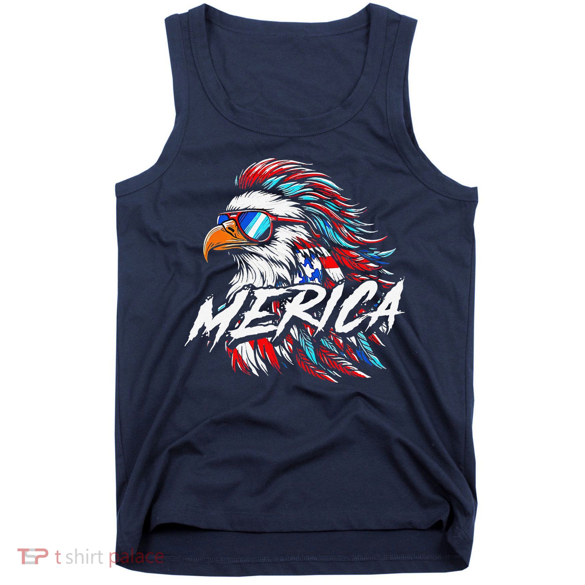 Merica Mullet Eagle Funny 4th Of July Tank Top