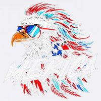 Merica Mullet Eagle Funny 4th Of July Garment-Dyed Sweatshirt