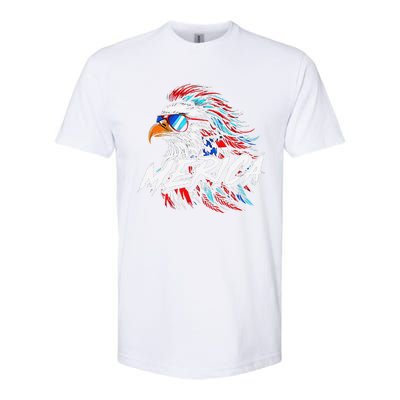 Merica Mullet Eagle Funny 4th Of July Softstyle® CVC T-Shirt