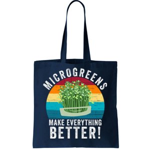 Microgreens Make Everything Better Gardening Urban Farming Superfood Organic Tote Bag