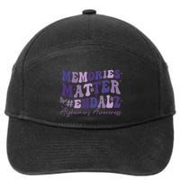 Memories Matter End Alz AlzheimerS Awareness 7-Panel Snapback Hat