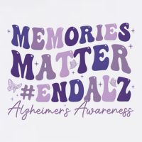 Memories Matter End Alz AlzheimerS Awareness Sustainable Bucket Hat
