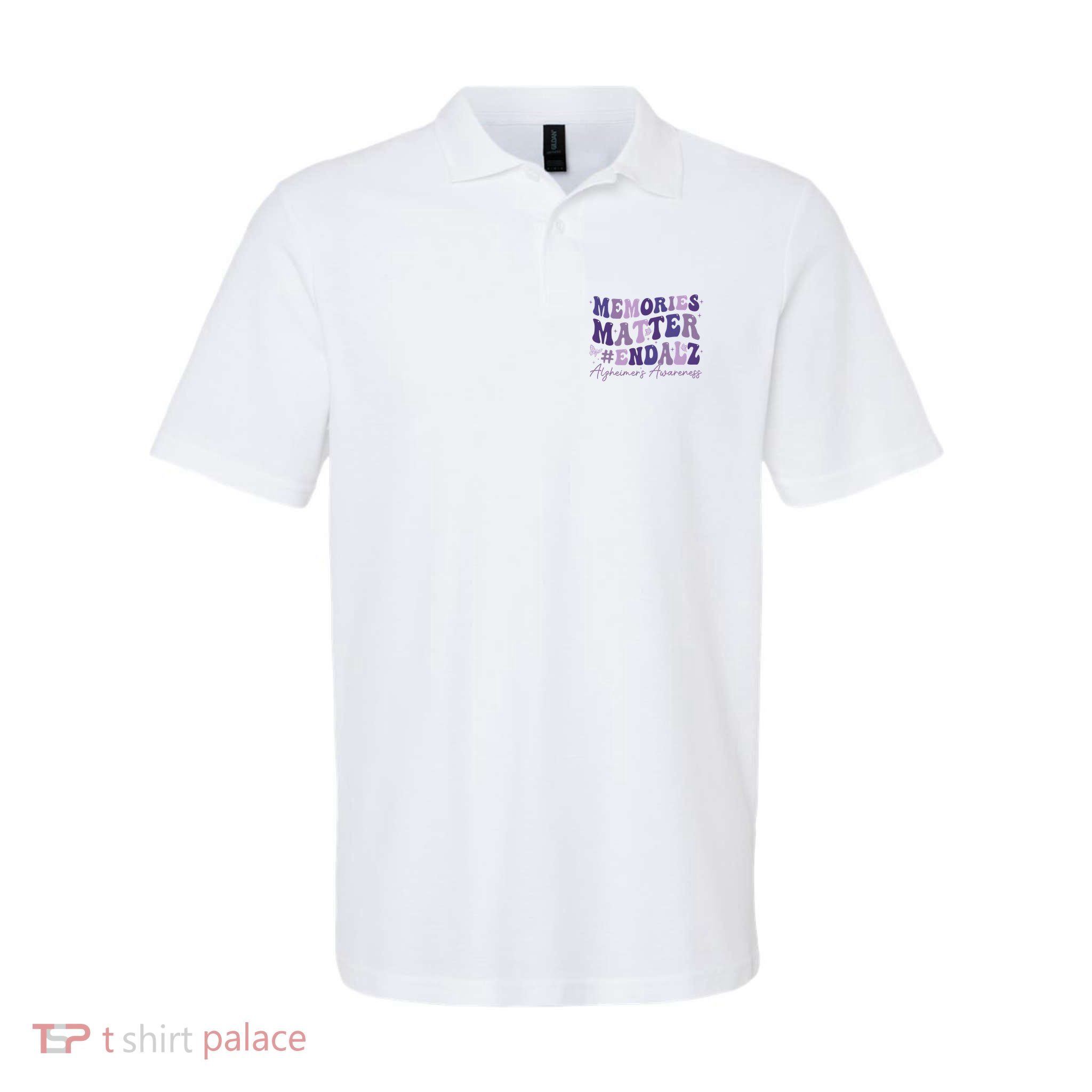 Memories Matter End Alz AlzheimerS Awareness Polo