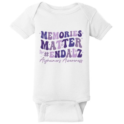 Memories Matter End Alz AlzheimerS Awareness Baby Bodysuit