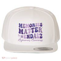 Memories Matter End Alz AlzheimerS Awareness Wool Snapback Cap