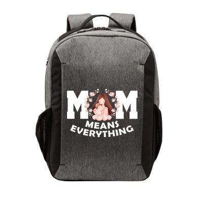 Mom Means Everything Cute Mothers Day Gift Vector Backpack