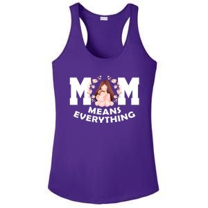 Mom Means Everything Cute Mothers Day Gift Ladies PosiCharge Competitor Racerback Tank