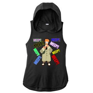 Meep! Ladies PosiCharge Tri-Blend Wicking Draft Hoodie Tank