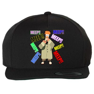 Meep! Wool Snapback Cap