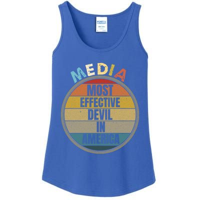 Media Most Effective Devil In America Vintage Retro Sunset Gift Ladies Essential Tank