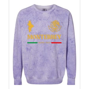 Monterrey Mexico Emblem Monterrey Colorblast Crewneck Sweatshirt