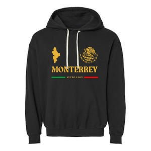 Monterrey Mexico Emblem Monterrey Garment-Dyed Fleece Hoodie