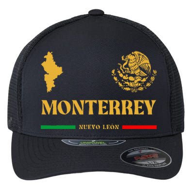 Monterrey Mexico Emblem Monterrey Flexfit Unipanel Trucker Cap