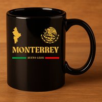 Monterrey Mexico Emblem Monterrey 11oz C Handle Ceramic Mug