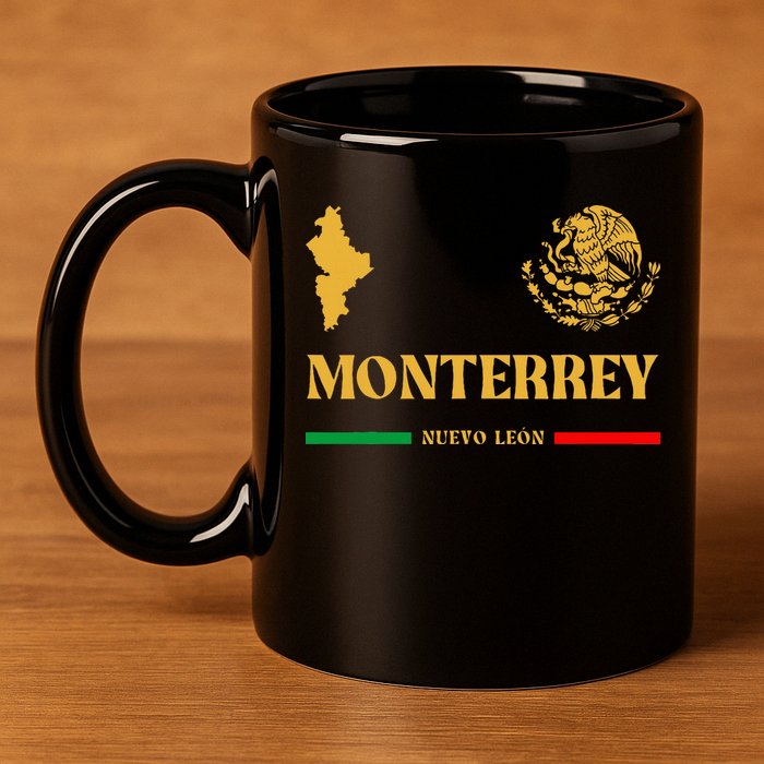 Monterrey Mexico Emblem Monterrey 11oz C Handle Ceramic Mug