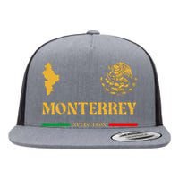 Monterrey Mexico Emblem Monterrey Flat Bill Trucker Hat