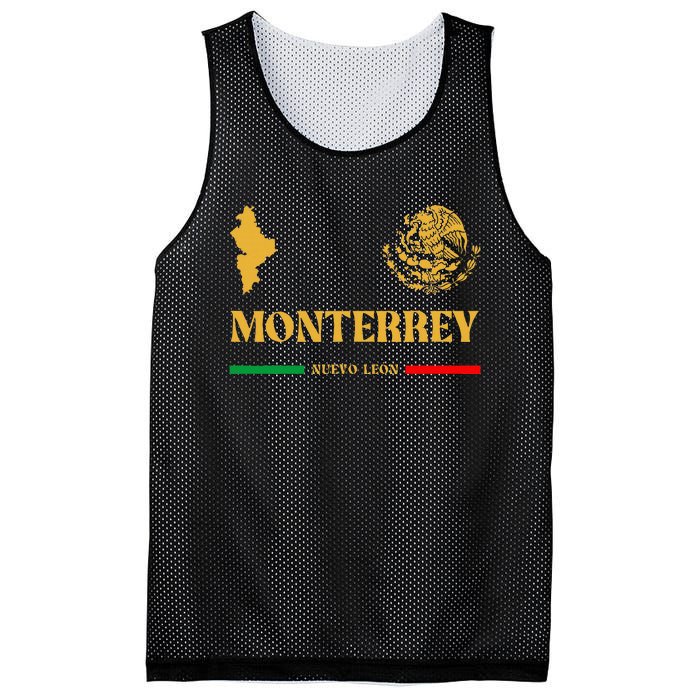 Monterrey Mexico Emblem Monterrey Mesh Reversible Basketball Jersey Tank