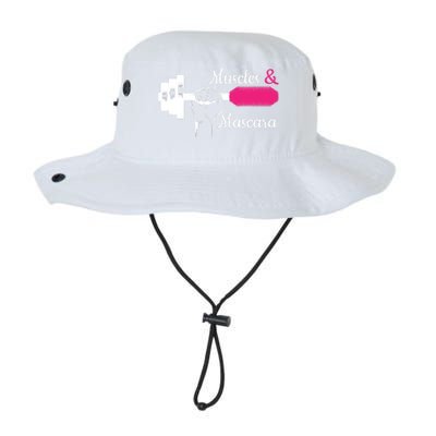 Muscle & Mascara Eyelashes Lipstick Funny Bold Gift Legacy Cool Fit Booney Bucket Hat