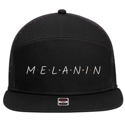 Melanin 7 Panel Mesh Trucker Snapback Hat