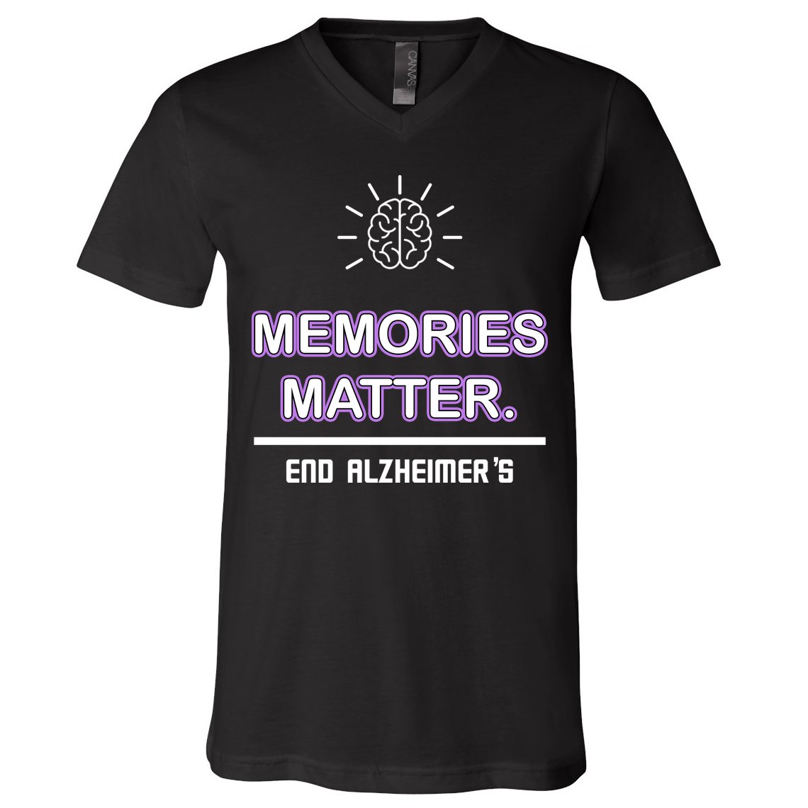 Memories Matter End Alzheimer's V-Neck T-Shirt