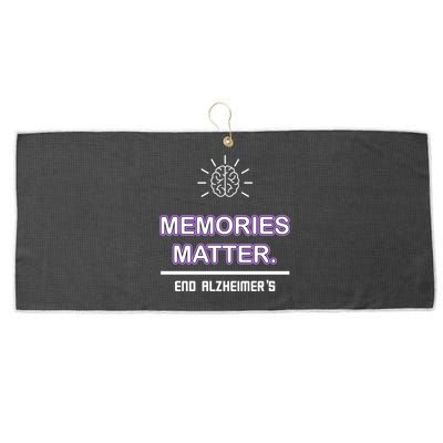 Memories Matter End Alzheimer's Large Microfiber Waffle Golf Towel