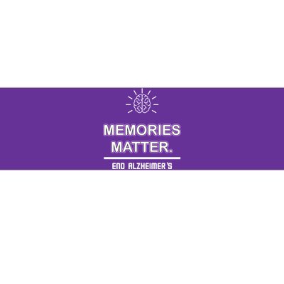 Memories Matter End Alzheimer's Bumper Sticker