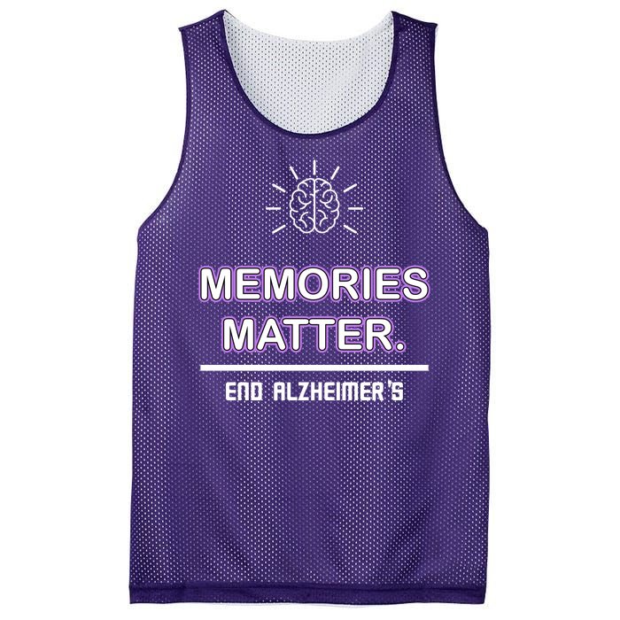 Memories Matter End Alzheimer's Mesh Reversible Basketball Jersey Tank