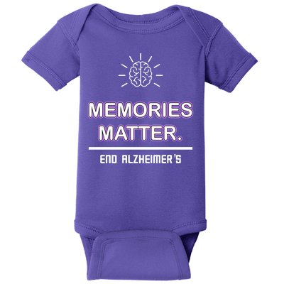 Memories Matter End Alzheimer's Baby Bodysuit