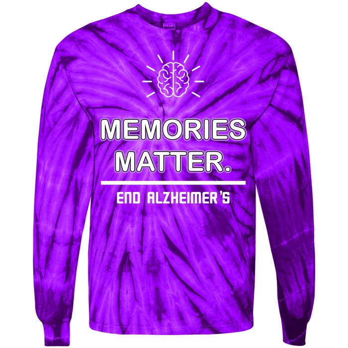 Memories Matter End Alzheimer's Tie-Dye Long Sleeve Shirt