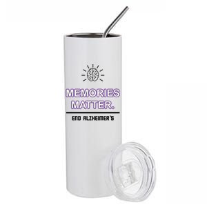 Memories Matter End Alzheimer's Stainless Steel Tumbler