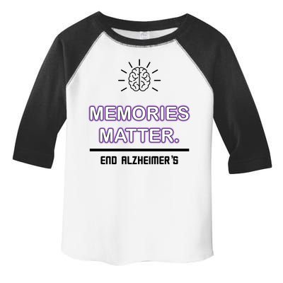 Memories Matter End Alzheimer's Toddler Fine Jersey T-Shirt