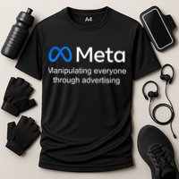 Meta Manipulating Everyone Through Advertising Cooling Performance Crew T-Shirt