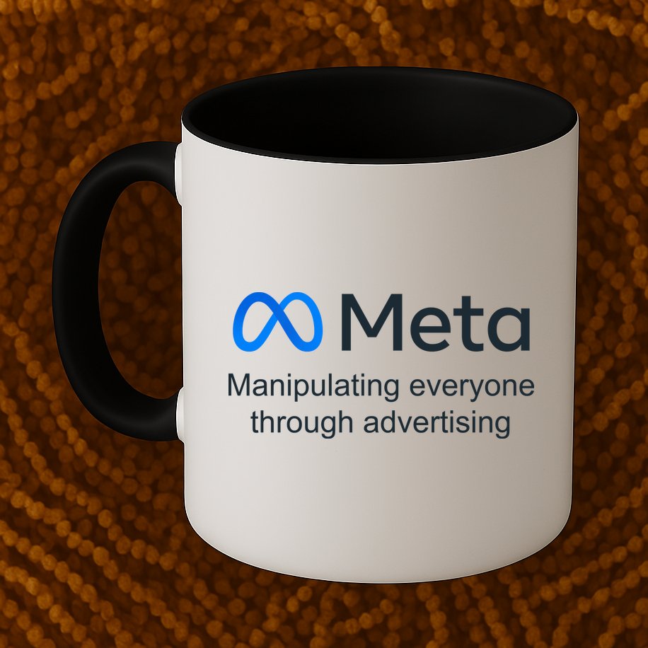 Meta Manipulating Everyone Through Advertising Mug