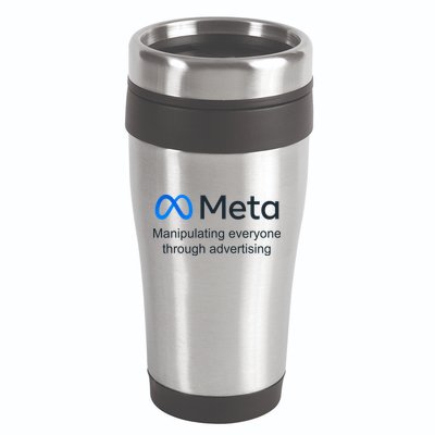 Meta Manipulating Everyone Through Advertising 16oz Travel Tumbler