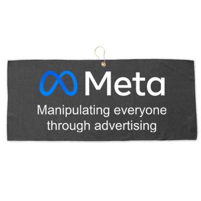 Meta Manipulating Everyone Through Advertising Large Microfiber Waffle Golf Towel