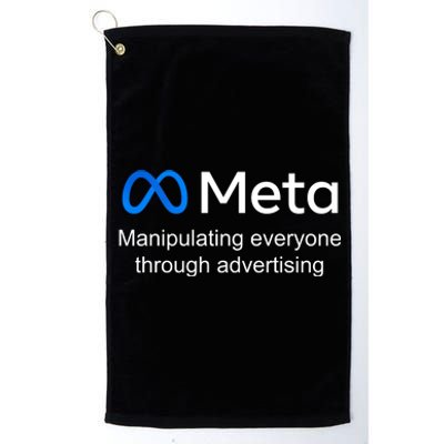 Meta Manipulating Everyone Through Advertising Platinum Collection Golf Towel