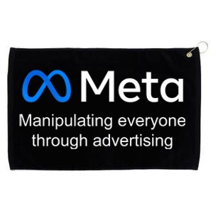 Meta Manipulating Everyone Through Advertising Grommeted Golf Towel