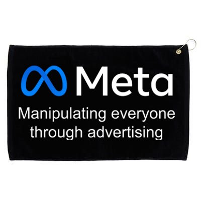 Meta Manipulating Everyone Through Advertising Grommeted Golf Towel