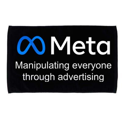 Meta Manipulating Everyone Through Advertising Microfiber Hand Towel