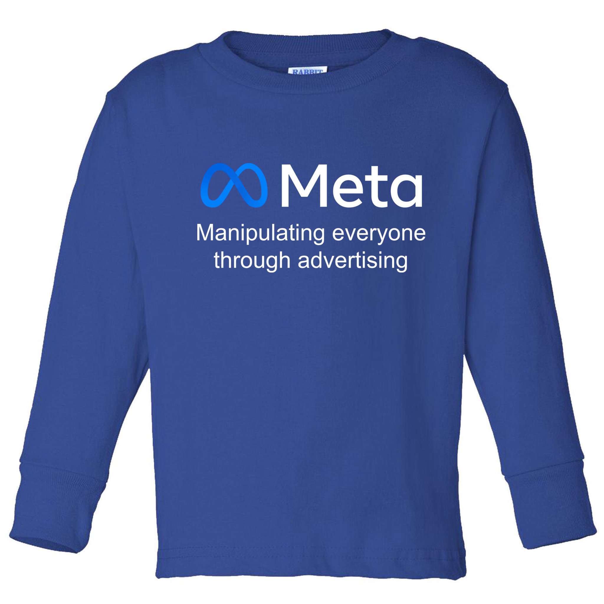 Meta Manipulating Everyone Through Advertising Toddler Long Sleeve Shirt