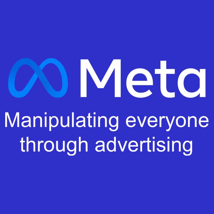 Meta Manipulating Everyone Through Advertising Womens T-Shirt