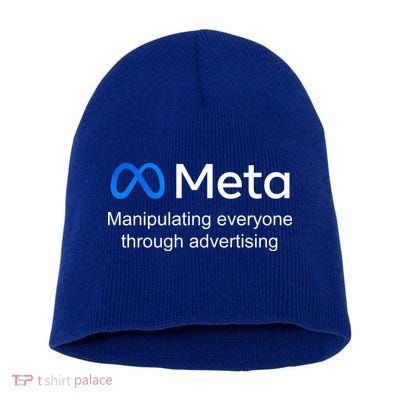 Meta Manipulating Everyone Through Advertising Short Acrylic Beanie