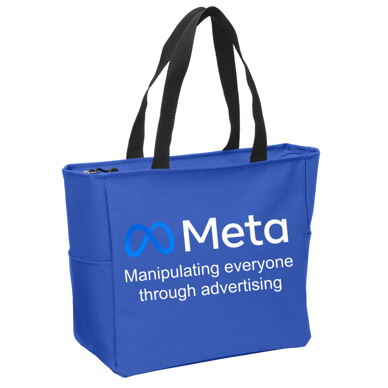 Meta Manipulating Everyone Through Advertising Zip Tote Bag