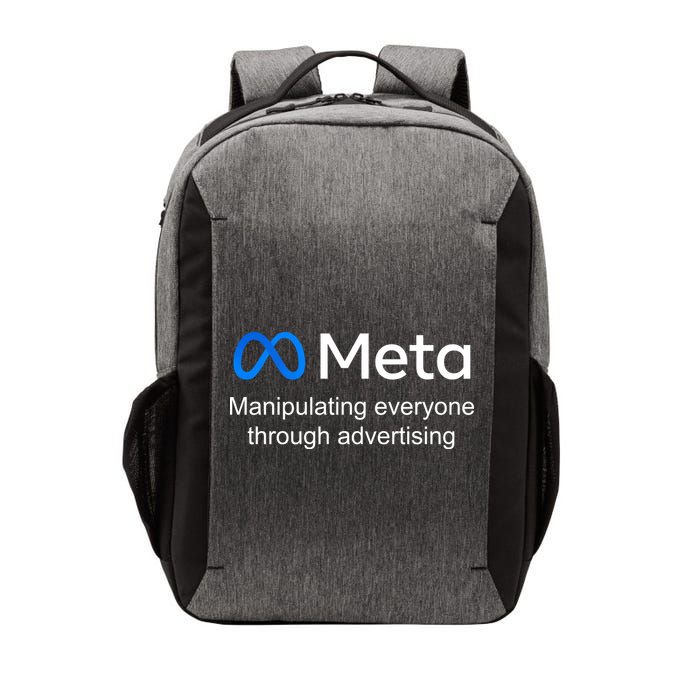 Meta Manipulating Everyone Through Advertising Vector Backpack