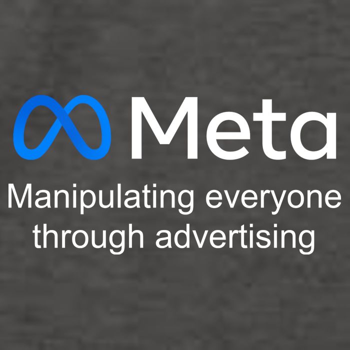 Meta Manipulating Everyone Through Advertising Vector Backpack