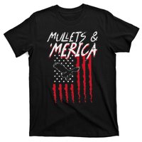 Mullets Merica Eagle US American Flag 4th Of July Patriotic T-Shirt