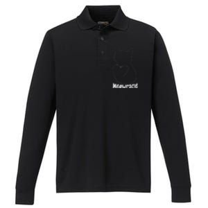 Meowracie Performance Long Sleeve Polo