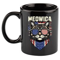 Meowica 11oz C Handle Ceramic Mug